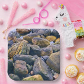 Farbenfrohe Felsen Pappteller (Party)