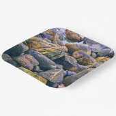 Farbenfrohe Felsen Pappteller (Gewinkelt)