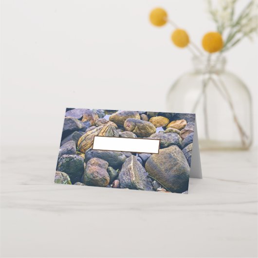 Farbenfrohe Felsen Platzkarte (Vorderseite)