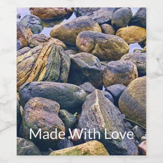 Farbenfrohe Felsen Weinetikett (Einzelnes Label)