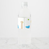 Farbenfrohe Felsklettern Gefallen Wasserflaschen E Wasserflaschenetikett (Rückseite)
