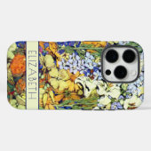 Farbenfrohe Feminine Blumengarten Case-Mate iPhone Hülle (Rückseite (Horizontal))