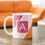 Farbenfrohe feminine Streifen Monogramm farbig Kaffeetasse<br><div class="desc">Fügen Sie Ihrem Morgenprogramm einen Pop von Farbe und Persönlichkeit mit unserer Coffee Tasse "Colorful Feminine Stripes Monogram" hinzu. Diese lebendige Tasse, die Ihren Tag aufheitern soll, verbindet schicke Streifen mit einem personalisierten Monogramm für eine Touch der Individualität. Diese Tasse ist mit hochwertiger Keramik gefertigt und zeichnet sich durch Beständigkeit...</div>