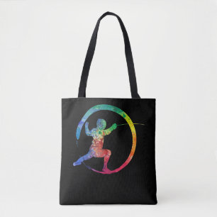 Farbenfrohe Fencing Sport Fencer Tasche