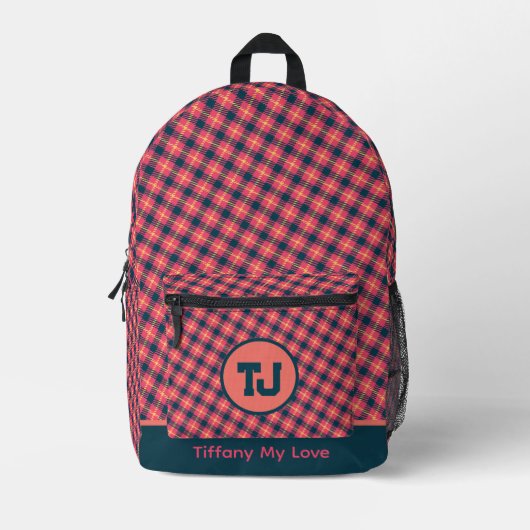 Farbenfrohe Ferien Gönnergeschenk Rucksack für sie (Vorderseite)