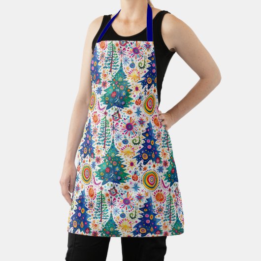 Farbenfrohe, festliche Baumstruktur Schürze (InSitu)