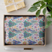 Farbenfrohe, festliche Baumstruktur Seidenpapier (Geschenk)