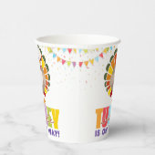 Farbenfrohe festliche kleine Türkei Babydusche Pappbecher (Rechts)