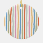 Farbenfrohe Festlichkeit und helles Foto Weihnacht Keramik Ornament (Hinten)