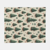 Farbenfrohe Festmuster Fleecedecke (Vorderseite (Horizontal))