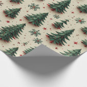 Farbenfrohe Festmuster Geschenkpapier (Ecke)