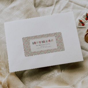 Farbenfrohe Festtage Rücksendeadresse Paket