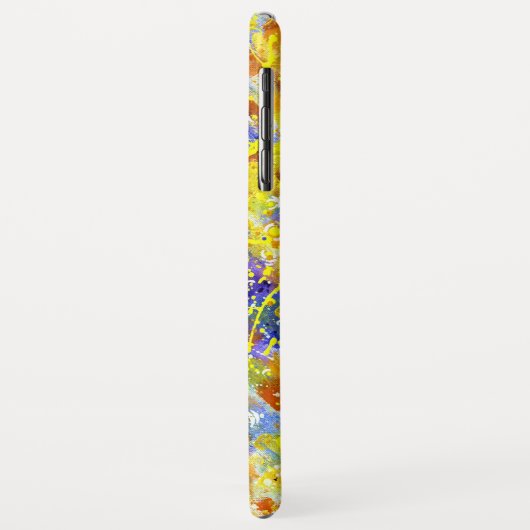 Farbenfrohe Fette Abstrakte Monogramm Case-Mate iPhone Hülle (Hinten/Links)