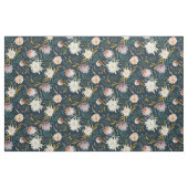 Farbenfrohe, fette Blumen und Navy Stoff (Yard (91,4 cm))