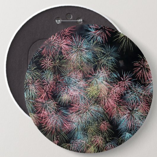 Farbenfrohe Feuerarbeit... Button (Vorne & Hinten)