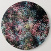 Farbenfrohe Feuerarbeit... Button (Vorderseite)