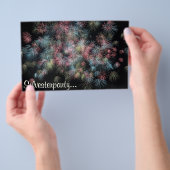 Farbenfrohe Feuerarbeit... Flyer (Handgriff)