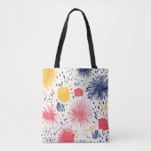 Farbenfrohe Feuerwerk Burst Tote Tasche | Feiern & (Vorderseite)
