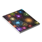 Farbenfrohe Feuerwerke - Neues Jahr Notizblock (angewinkelt)