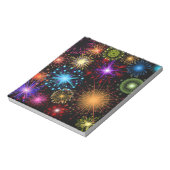 Farbenfrohe Feuerwerke - Neues Jahr Notizblock (Rotiert)