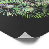 Farbenfrohe Feuerwerke Poster (Ecke)