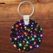 Farbenfrohe Feuerwerke Schlüsselanhänger (Vorderseite)