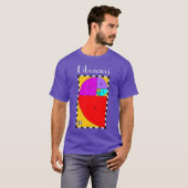 Farbenfrohe Fibonacci Spiral T - Shirt (Vorne ganz)