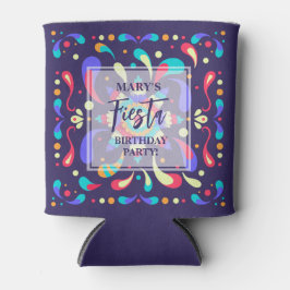 Farbenfrohe Fiesta Blue Dosenkühler