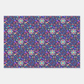 Farbenfrohe Fiesta Blue Geschenkpapier Set (Vorderseite 2)