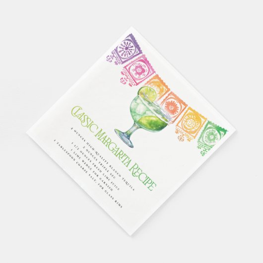 Farbenfrohe Fiesta Classic Serviette (Ecke)