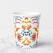 Farbenfrohe Fiesta Floral Baby Dusche Pappbecher (Rechts)