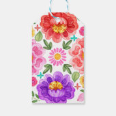 Farbenfrohe Fiesta Floral Mexican Baby Shower Gefa Geschenkanhänger (Rückseite)