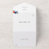 farbenfrohe Fiesta florale mexikanische UAWG Weddi All In One Einladung (Außenbereich)