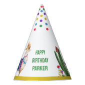 Farbenfrohe Fiesta-Kaktus jedes Alters Kindergebur Partyhütchen (Vorderseite)