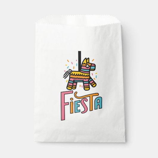 Farbenfrohe Fiesta Piñata Geschenktütchen (Vorderseite)