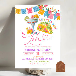 Farbenfrohe Fiesta Taco Bout Love Brautparty Einladung