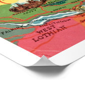 Farbenfrohe Fife Scotland Vintag Print Poster (Ecke)