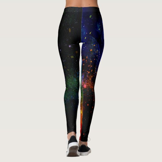 Farbenfrohe Firefly Night Leggings (Rückseite)