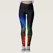 Farbenfrohe Firefly Night Leggings (Vorderseite)