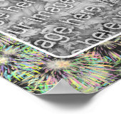 Farbenfrohe Fireworks Frame erstellen Ihr eigenes Poster (Ecke)