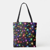 Farbenfrohe Fireworks-Muster Tasche (Rückseite)