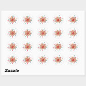 Farbenfrohe Fireworks Stickers (Blatt)
