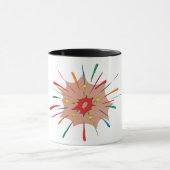 Farbenfrohe Fireworks-Tasse Tasse (Zentrum)
