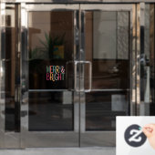 Farbenfrohe Firmenlogos für einen schönen Urlaub Fensteraufkleber (Büro Tür)