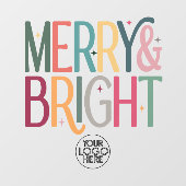 Farbenfrohe Firmenlogos für einen schönen Urlaub Fensteraufkleber (Blatt)