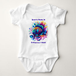 Farbenfrohe Fisch-O-Fisch-Verbündete hier! Baby Strampler