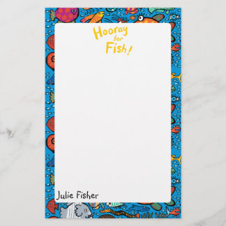 Farbenfrohe Fische Briefpapier