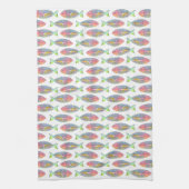 Farbenfrohe Fische Skelett Küchentücher (Vertikal)