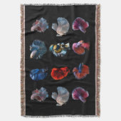 Farbenfrohe Fische werfen Decke (Vorderseite Vertikal)