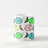 Farbenfrohe Fischgestaltung Kaffeetasse (Mittel)